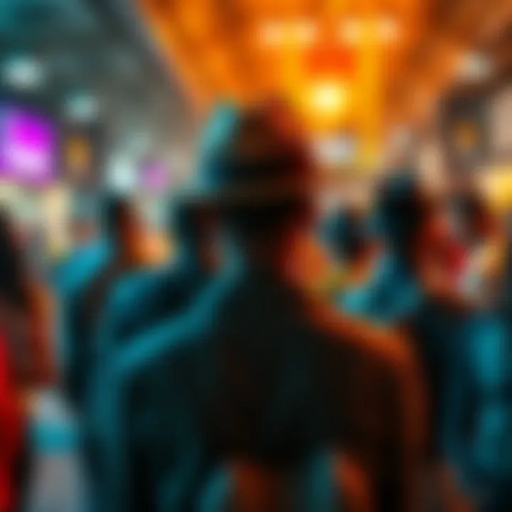 A person actively engaging with others while showcasing their hat in a community platform