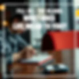 A person sitting at a table, writing their thoughts on a notepad about the meaning of life, with a thoughtful expression
