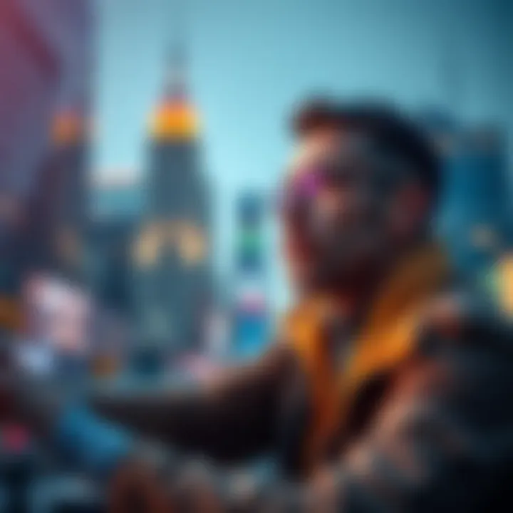 A thoughtful individual weighing options for a personal loan amid market fluctuations