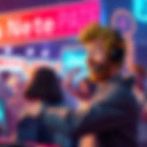 A character named Pete humorously responding to a phrase in a vibrant social media context