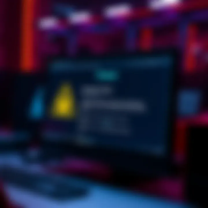 A computer screen displaying a phishing email pretending to be from Trezor, with warning signs about online scams.