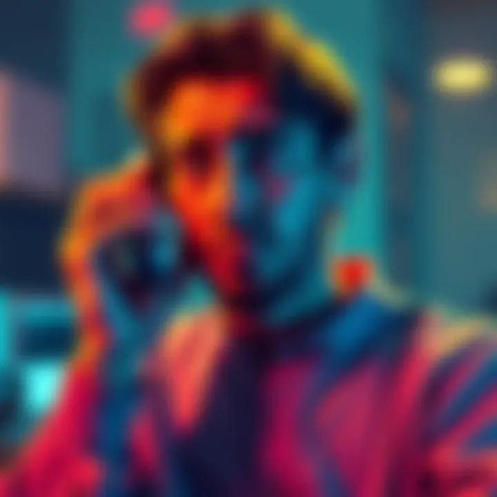 A worried person receiving a phone call about a scam targeting eBay and Trezor wallet buyers