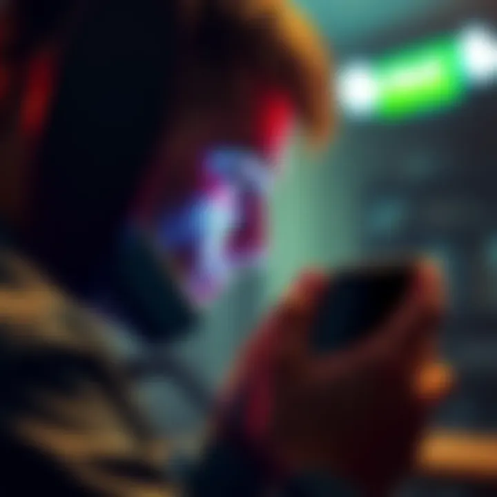 A person receiving a phone call from a scammer pretending to be federal police, highlighting the risks of identity theft.