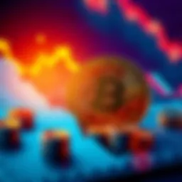 Pi Coin Value Chart A chart showing the decline in the value of Pi coins with a few positive indicators, symbolizing holders' resilience.