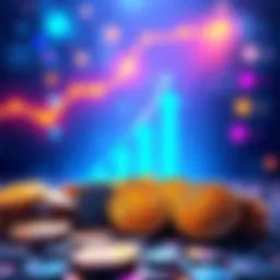 An illustration of $PI coins with upward arrows indicating growth and potential rewards for patience.