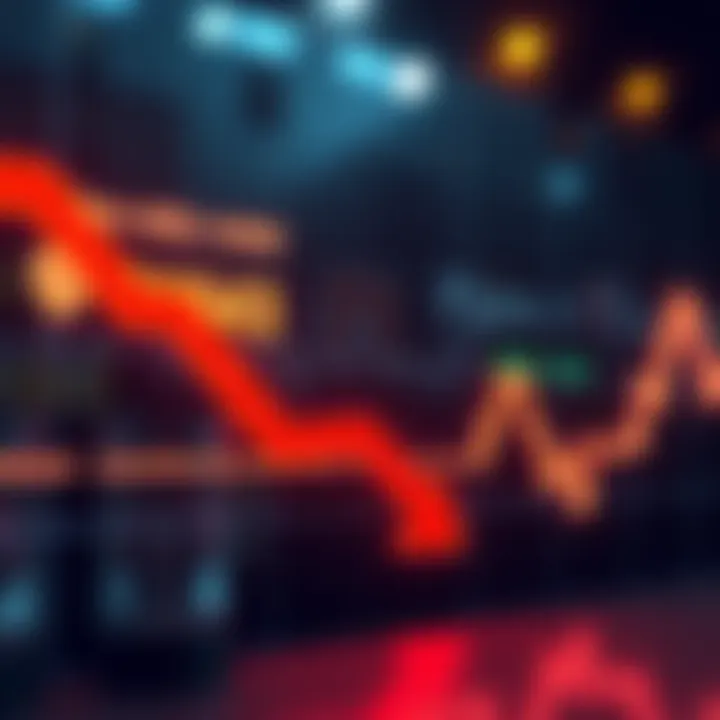 Graph showing a drop in Pi exchange amounts, symbolizing market concerns