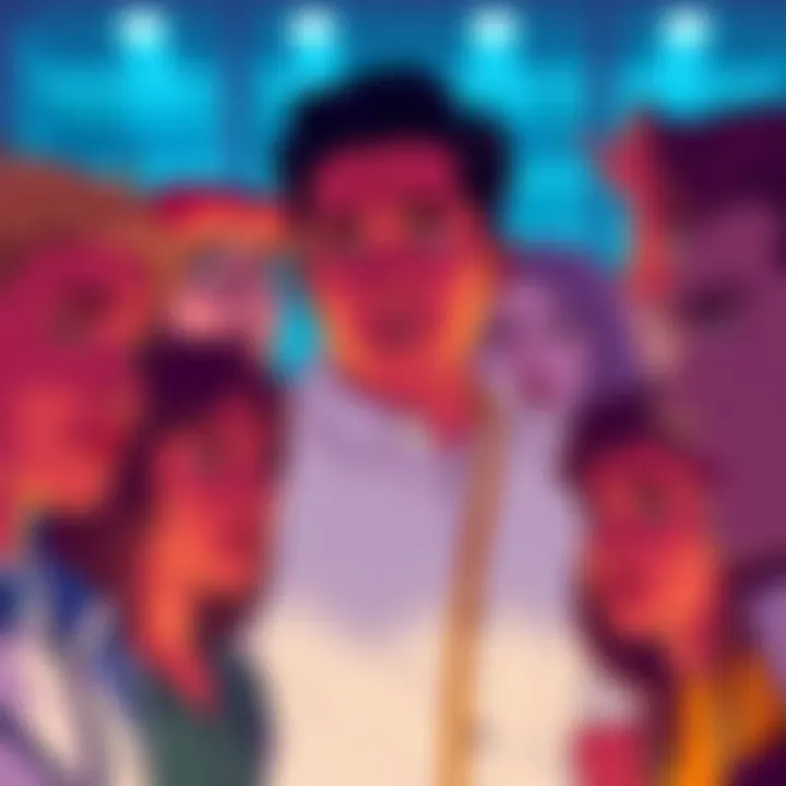 A conceptual illustration depicting various user reactions to the Pi mining platform, showcasing contrasting opinions and expressions of satisfaction and dissatisfaction.