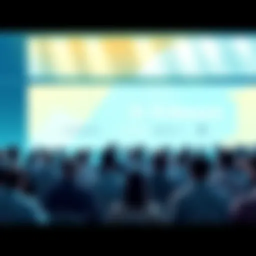 PI Network at Consensus 2026 Event A group of people discussing blockchain technology at a conference, featuring PI Network, Coinbase, and Binance logos