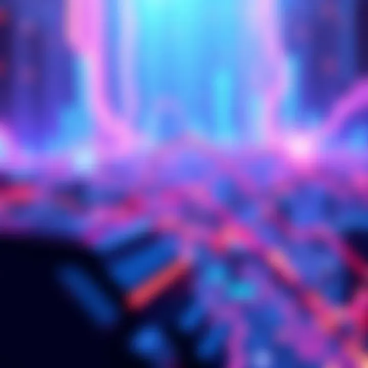 Illustration depicting digital blockchain technology and the Pi Network logo, symbolizing the anticipation of the open mainnet launch.