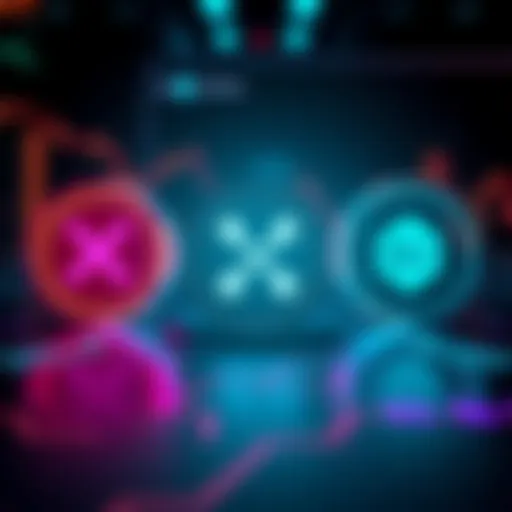 Logos of XLM, XRP, and BNB with Pi Network interface in the background