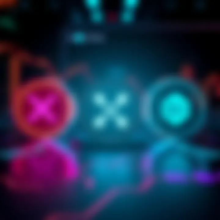 Logos of XLM, XRP, and BNB with Pi Network interface in the background