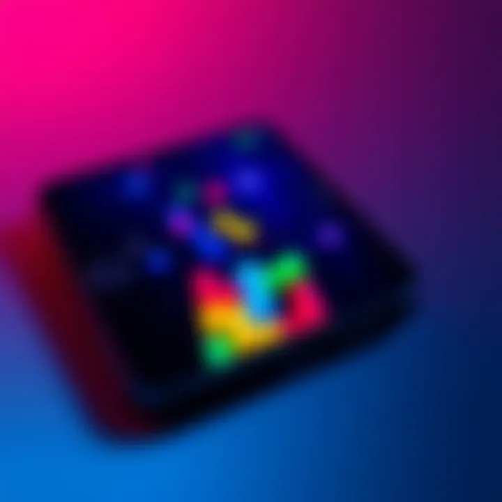 Pi Network Pi-tris App The Pi-tris app interface showing colorful Tetris blocks on a smartphone screen.