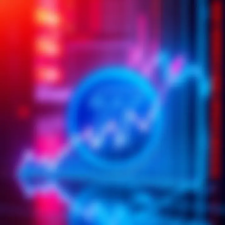 Pi Network Trading Launch A digital representation of the Pi Network logo with a rising graph symbolizing trading momentum