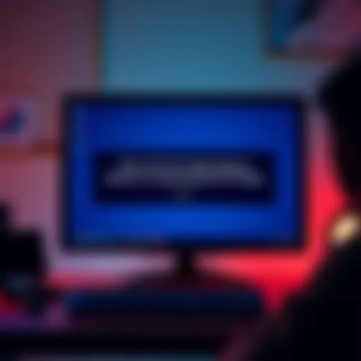 A computer screen displaying a Pi Node stuck on the catching up message with a worried user in the background