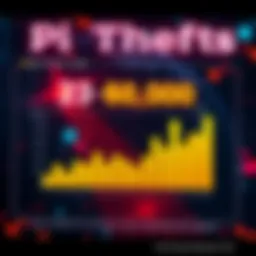 Graph showing alarming statistics of Pi thefts attributed to automated bots, highlighting over 29,000 Pi stolen since tracking began.