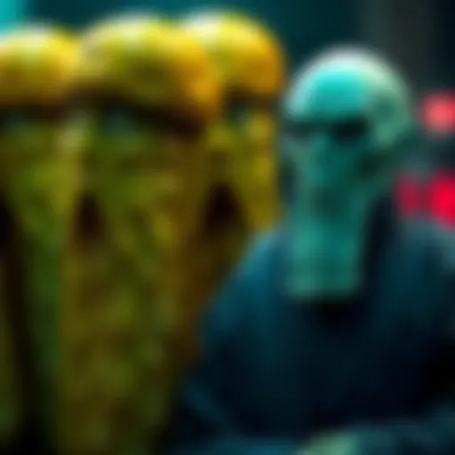 A funny comparison showing pickles next to a character resembling Snoke from Star Wars, highlighting their similar look.