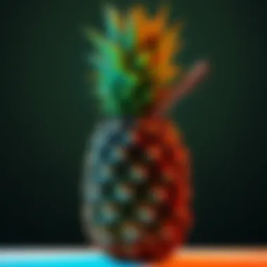 Pineapple Pen Concept A playful illustration showing a pineapple with a pen, symbolizing the Pineapple Pen song phenomenon.