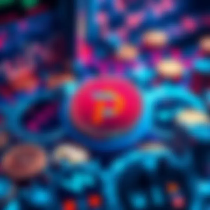 A graphic showing the PiOpenNetwork logo with cryptocurrency symbols around it, representing recent trends and community engagement.