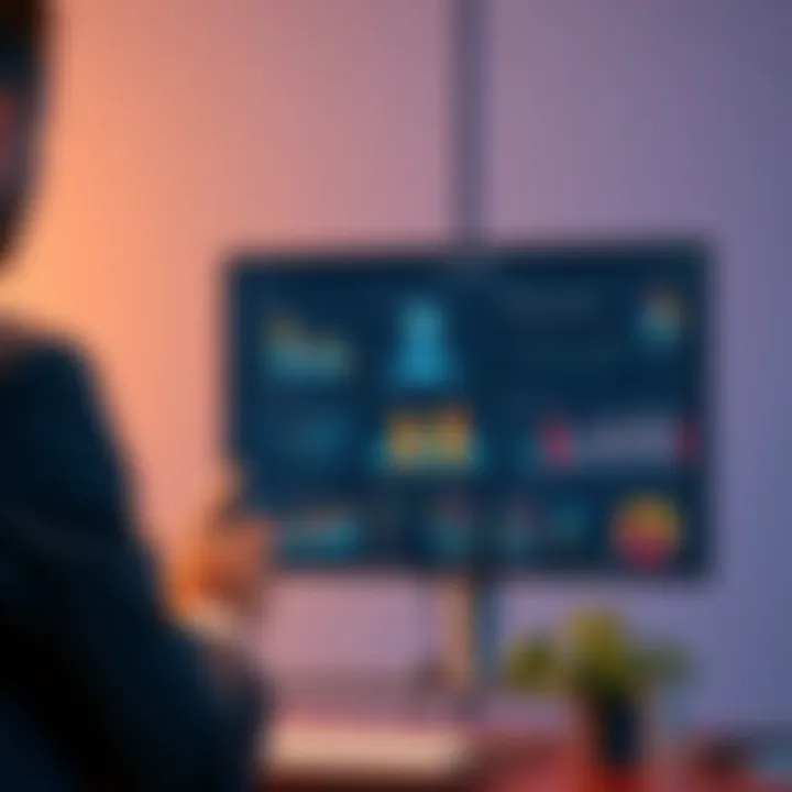 A person presenting a pitch deck on a screen with AI tools and graphs displayed, showcasing the upgraded JAMed Polkadot Network.