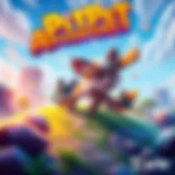 Colorful scene depicting characters exploring and battling in Pitpet Adventure game, highlighting the casual gaming experience