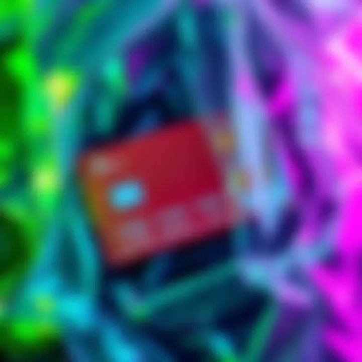 A close-up of an ultra card surrounded by plastic packaging, highlighting concerns about waste.