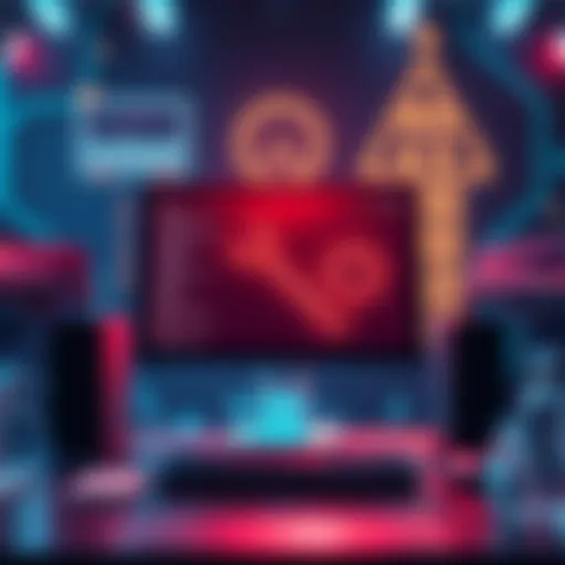 A graphic showing a computer with a wrench and gear icon, indicating maintenance work on an online platform.