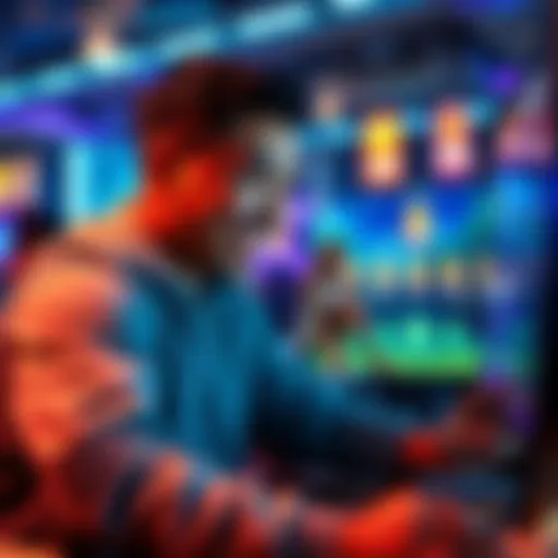 A player smiling while looking at a screen filled with rewards from a passive income game