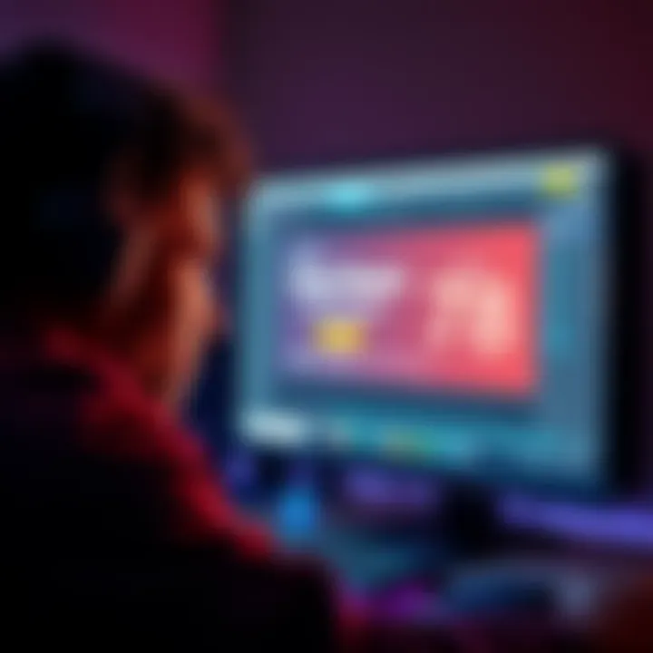 A player looking frustrated at a computer screen displaying a reset notification on their gaming streak