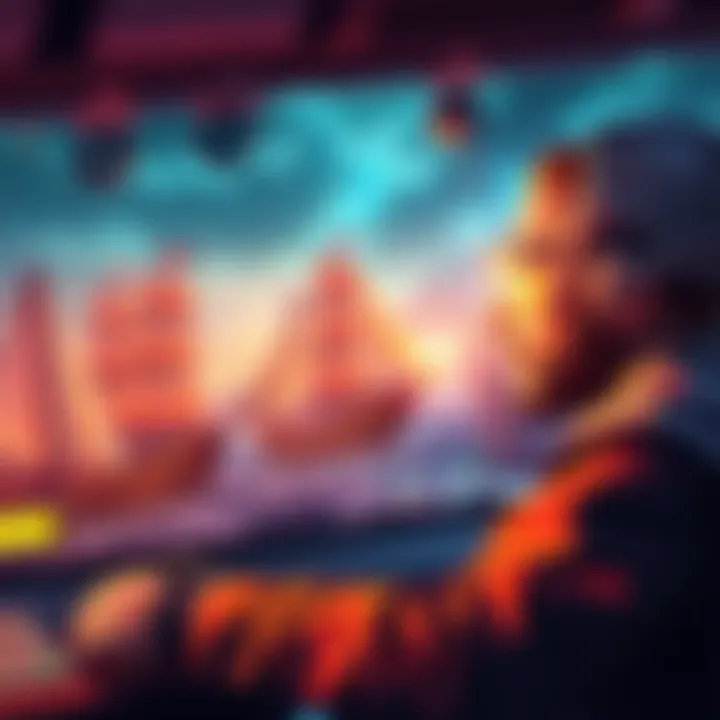 A game player looking at options for buying a parcel or entering a warship match to earn points