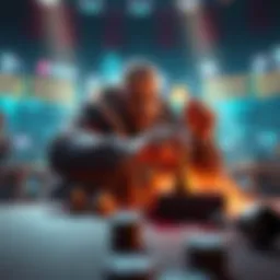 Player in Action on Sorare A player making a strategic move in a Sorare match, highlighting the importance of timing and decision-making with one player left.