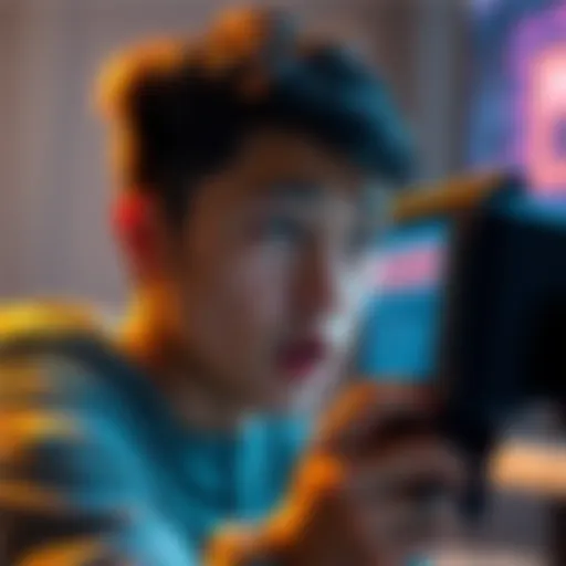 A gamer looking confused while staring at a console screen showing a ban message, highlighting the confusion of being banned right after joining a game.