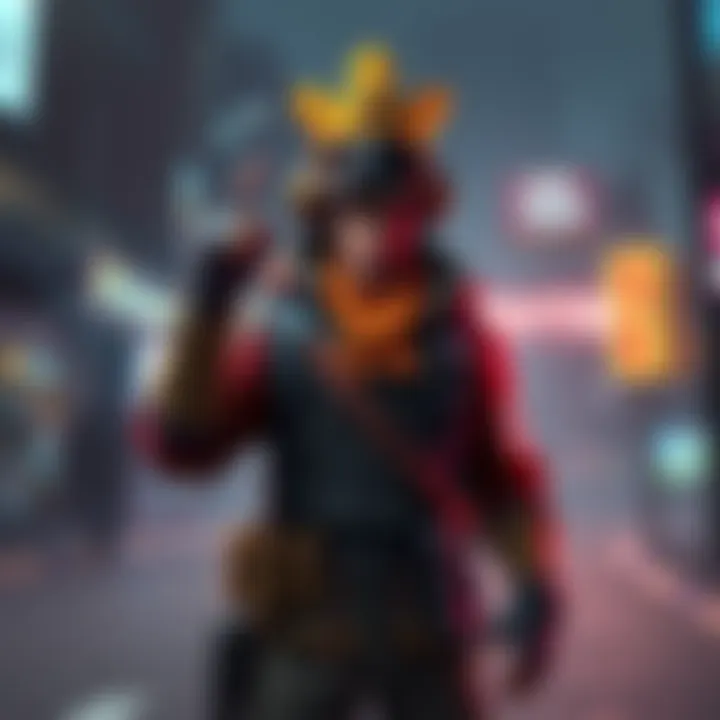 Player defending mayorship A local player stands confidently, ready to defend their mayorship against competition, showcasing determination in a gaming environment.