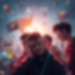 Group of players looking frustrated while playing Atlas Earth, with images of virtual parcels around them