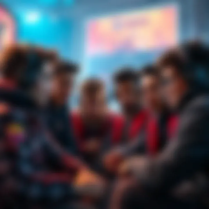 Group of players in Brazil talking about minigames with frustrated expressions
