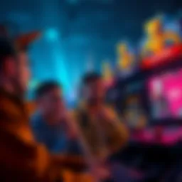 Group of players looking frustrated at their screens while playing Atlas Arcade due to a glitch affecting rewards during boosts