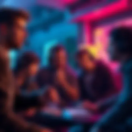 Group of gamers discussing the slow rewards from 1AB ads in a game, showing signs of frustration and desire for change