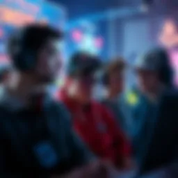 Group of gamers looking disappointed with their screens showing low rewards after reaching level 100