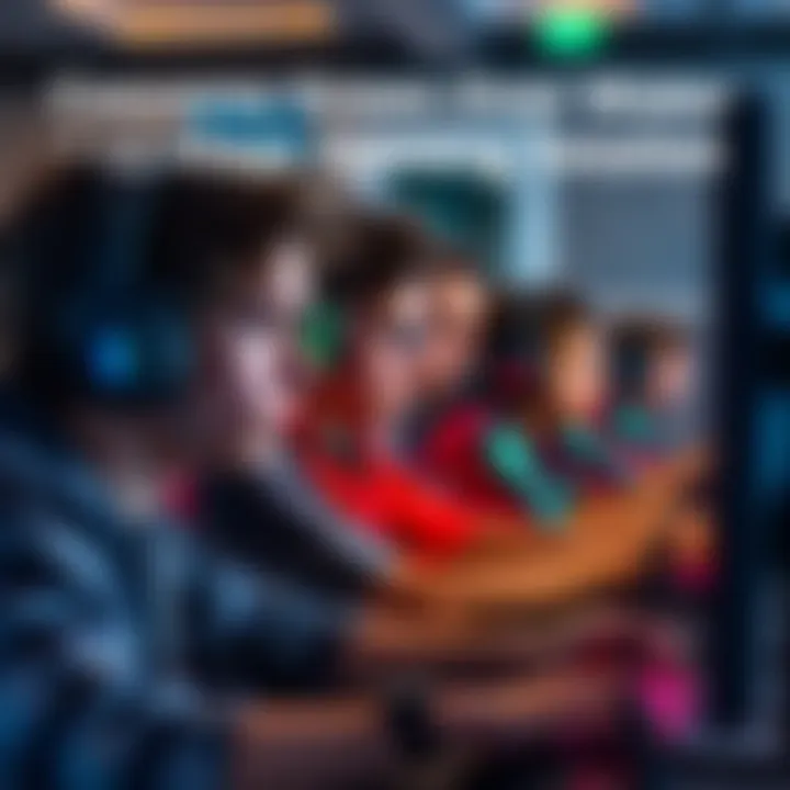 A group of players intensely focused on their screens during a long gaming session, showing signs of frustration and concern over possible cheating