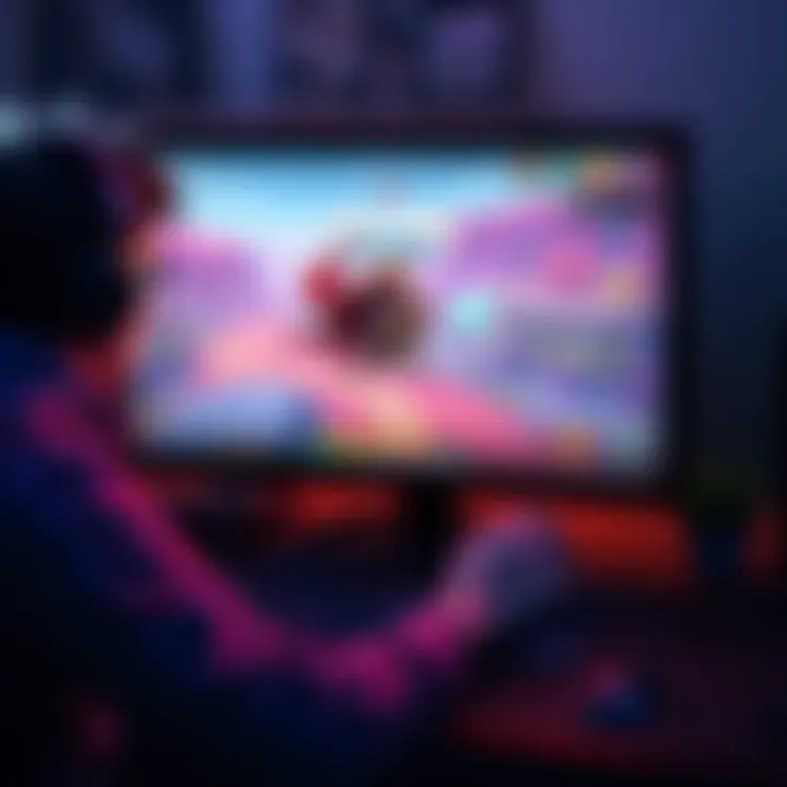 A player engaging with Upland on a computer, showcasing gameplay and strategy tips for free progress.