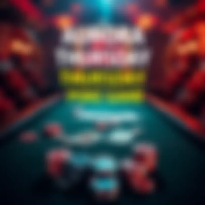 A graphic showing a poker table with playing cards and chips, announcing the Aurora Thursday Poker Game at 4 PM UTC