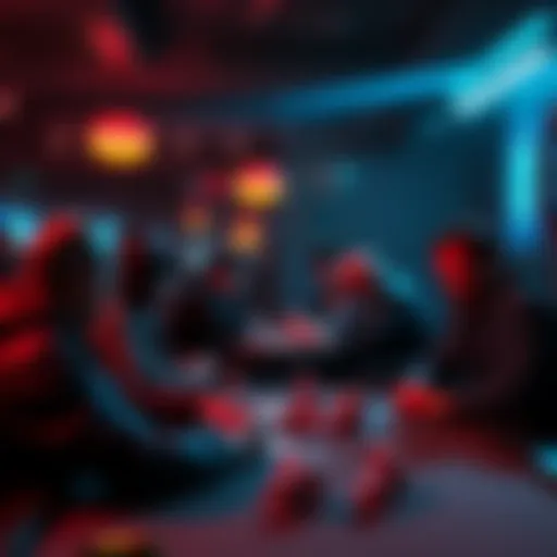 Poker Party in San Francisco Group of people playing poker at a secretive event in San Francisco amid financial concerns about Worldcoin