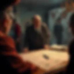 A Polish nationalist in 1945 preparing to assassinate Stalin, showing a tense atmosphere with maps and plans on a table.