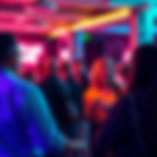 A group of people discussing updates and trends in the Polkadot ecosystem at a community event.