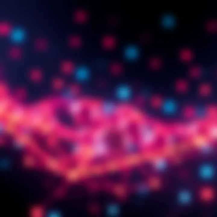 A vibrant visual representing the Polkadot ecosystem with interconnected nodes and glowing lines, symbolizing new developments and excitement.