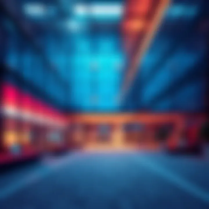 A modern office building with large windows and open spaces, available for rent in a prime location.