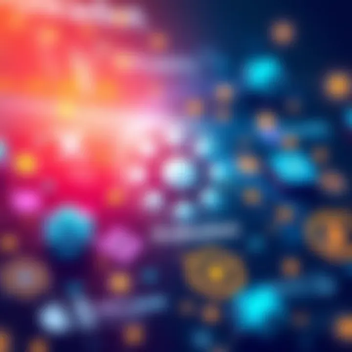 A graphic featuring the Polkadot logo surrounded by symbols representing Web 3.0, such as decentralized networks and blockchain icons.