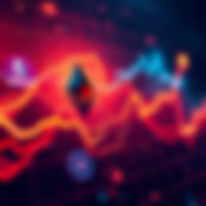 Graph showing Polygon's 45% price increase with Ethereum's 10% rise in the background