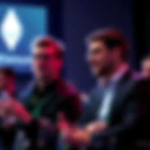 Co-founders of Polygon and Sonic Labs speaking at a conference, expressing concerns about Ethereum Foundation's leadership.