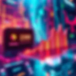 Polygon Blockchain Growth Illustration showing a graph with Polygon's TPS rising from 200 to 1,500, with a vibrant digital background representing technology and blockchain.