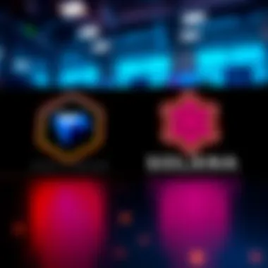 A visual showing the logos of Polygon and Solana, highlighting the competition between the two in the crypto market.
